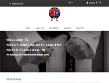 Tablet Screenshot of navamartialarts.com